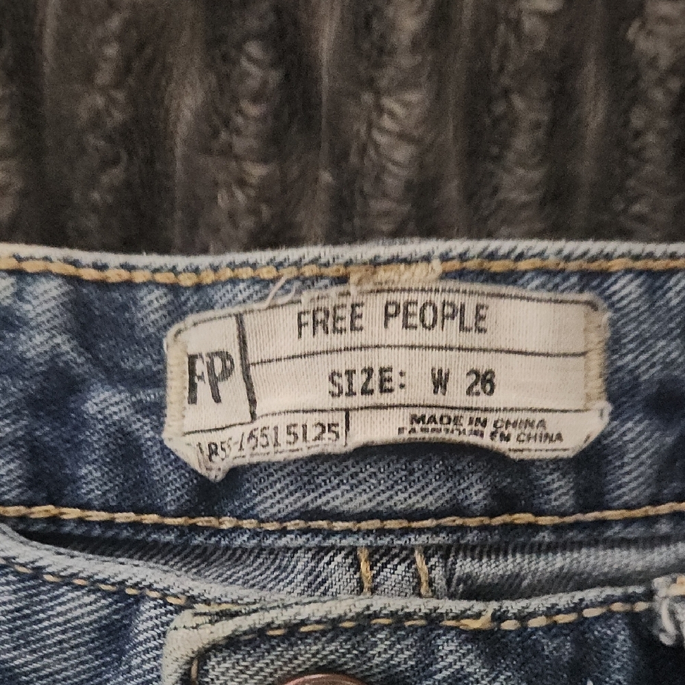 Free People Blue Denim Shorts - Picture 5 of 10